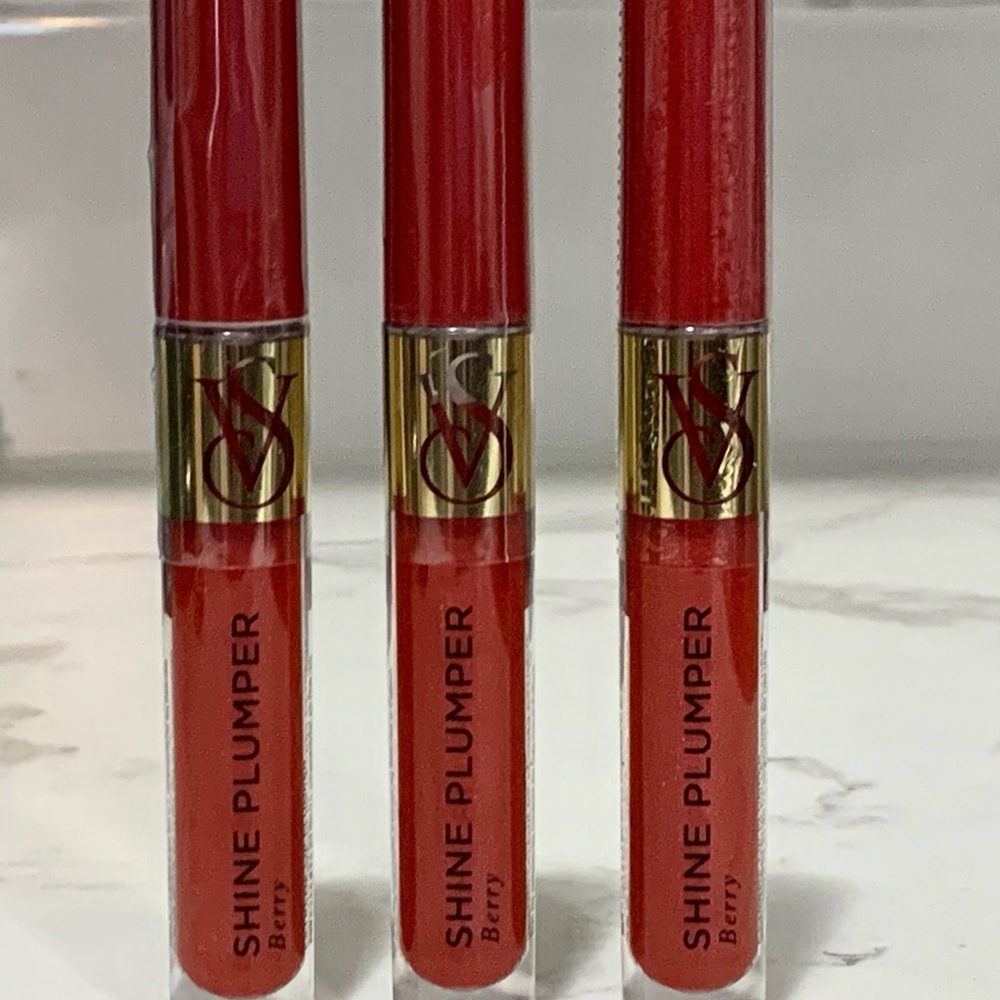 3X VICTORIA'S SECRET BERRY LIP PLUMPER EXTREME SHINE LIP GLOSS